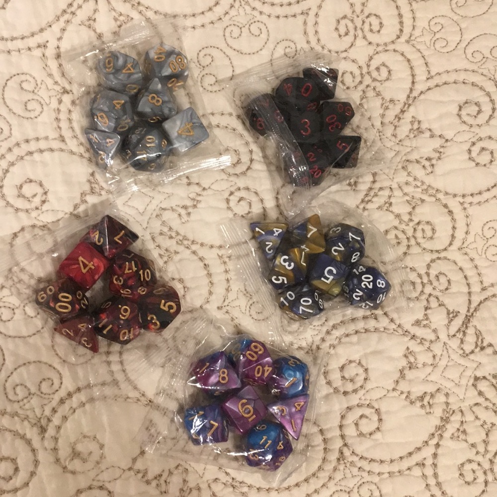 D&D/ table top gaming dice sets